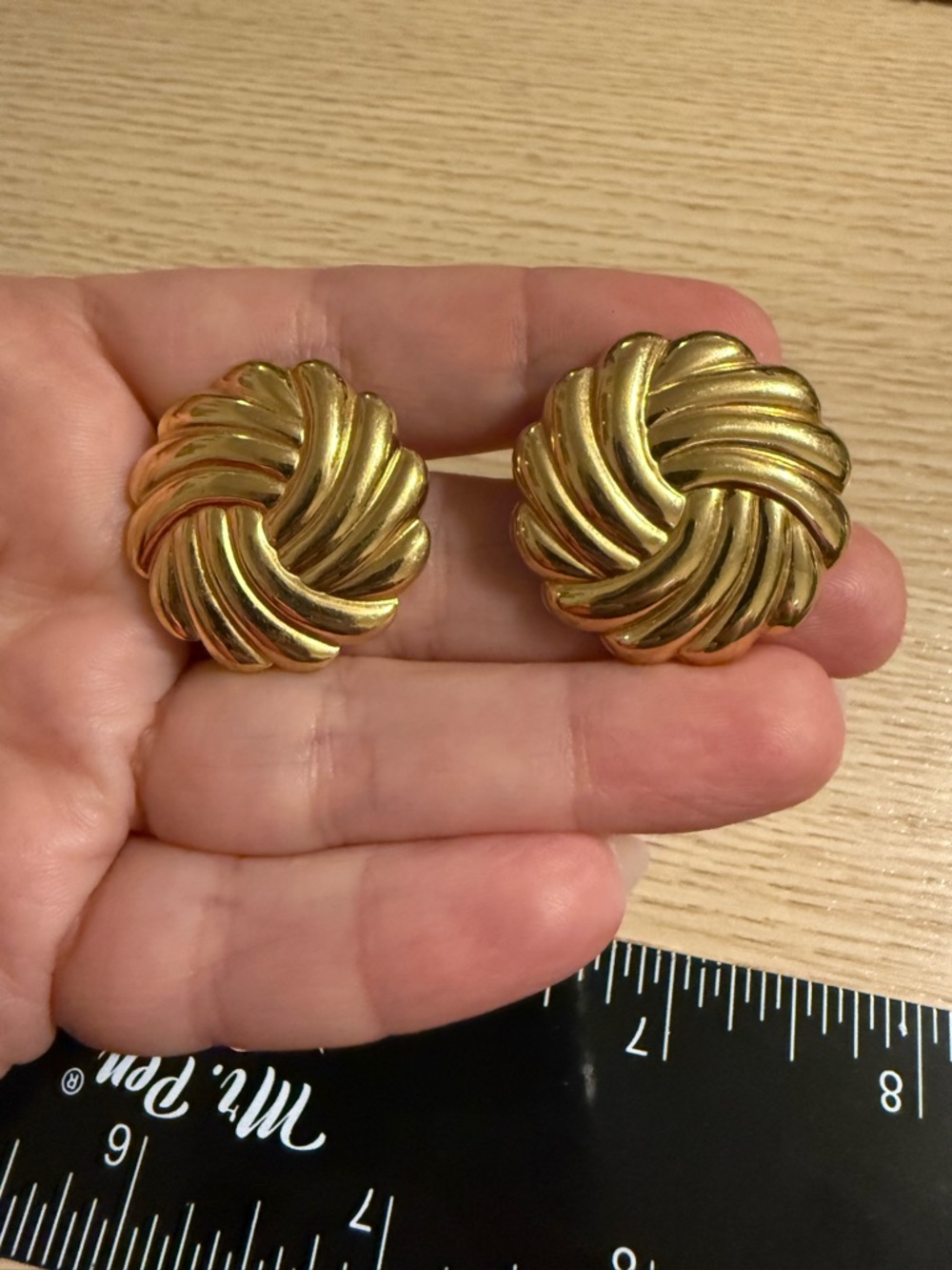 Monet Gold-Tone Twisted Knot Earrings